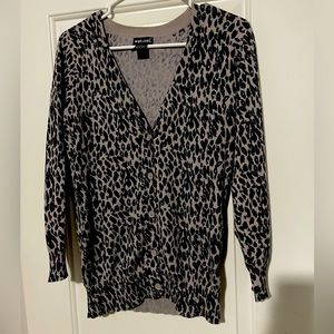 Wet Seal Leopard Print Cardigan